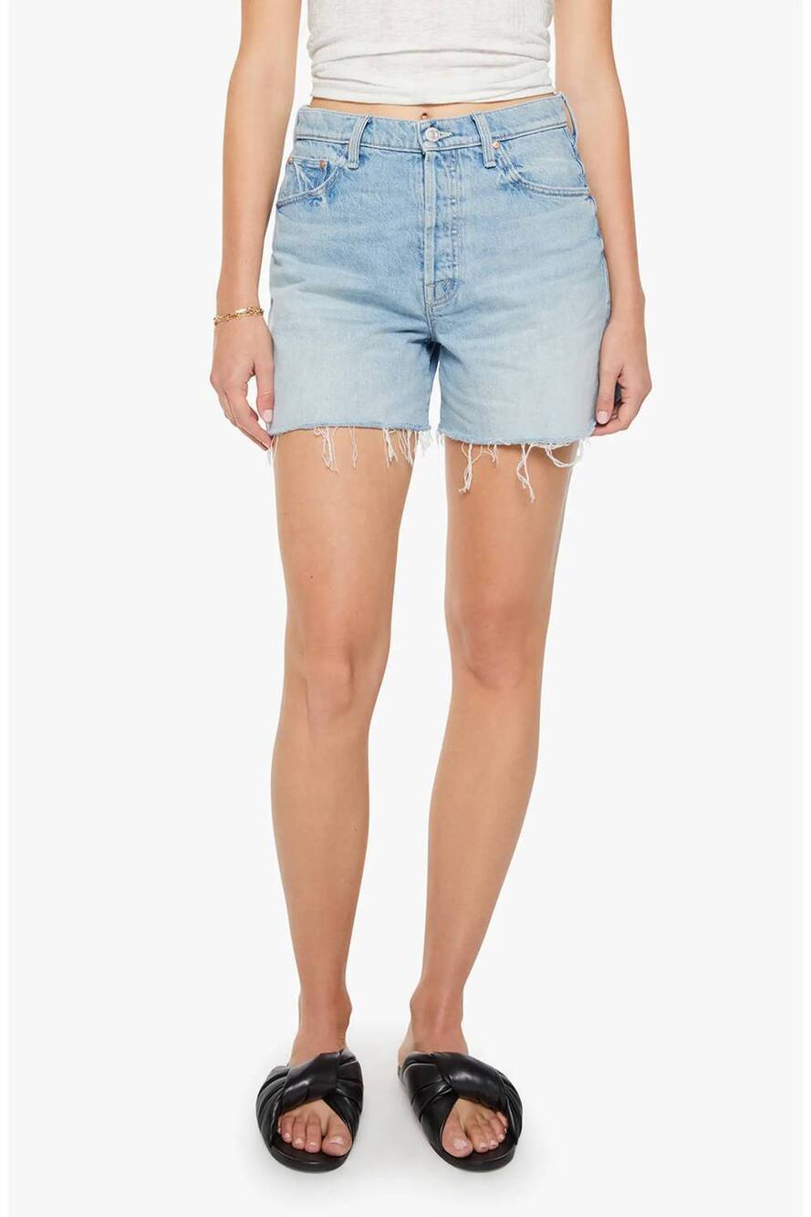 NEW MOTHER the extra mile cutoff denim shorts in head rush